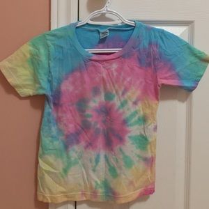 Cherokee Spiral Tie-Dye Shirt - Rainbow